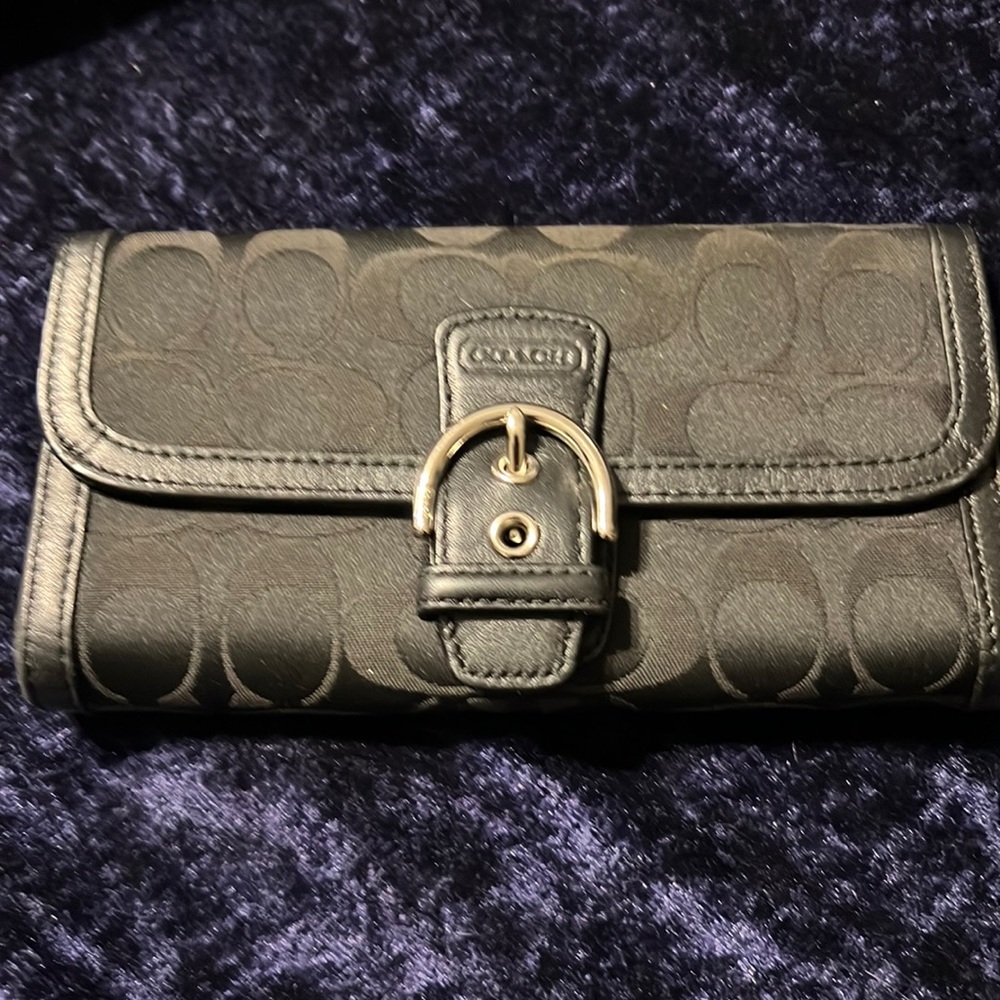 Black Coach Wallet